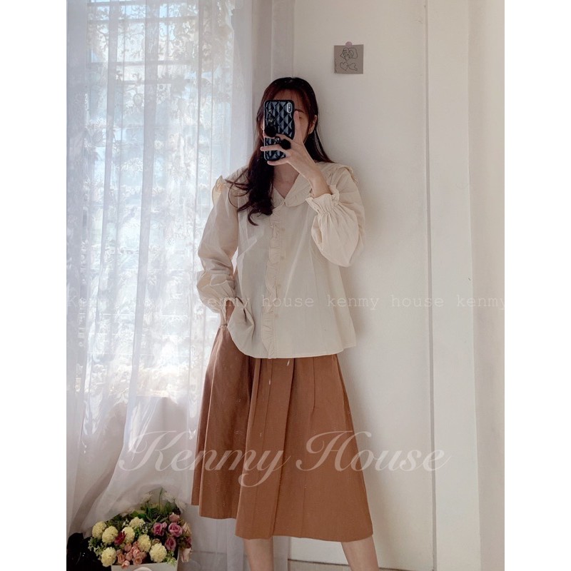 Áo sơ mi cổ bèo thuỷ thủ 🌷 [ CLIP HÌNH THẬT ] | BigBuy360 - bigbuy360.vn