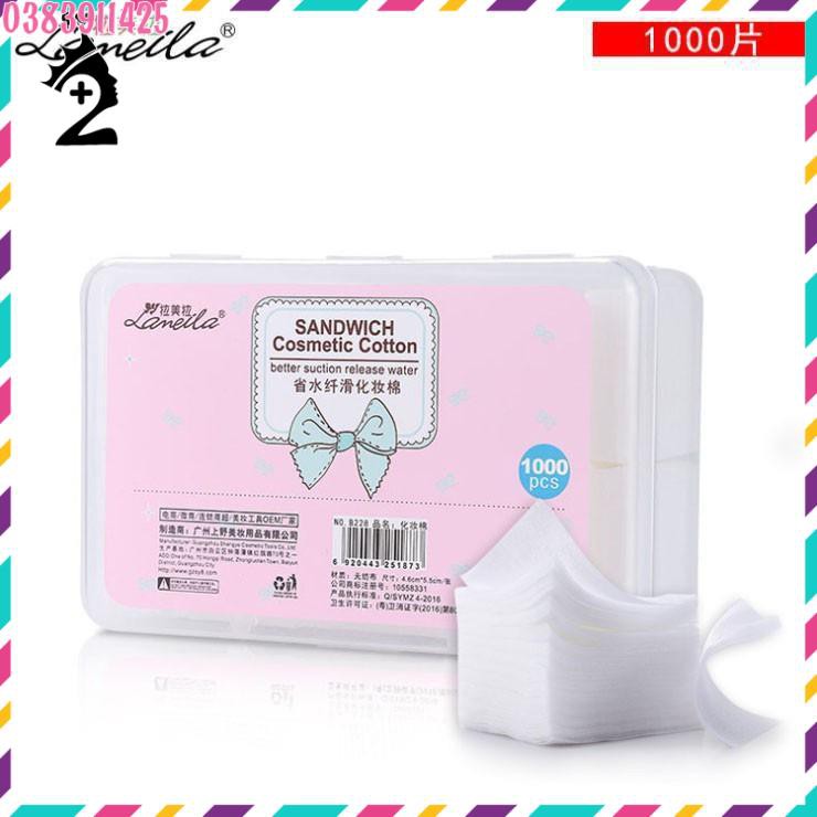 Bông tẩy trang Laneila hộp 1000 miếng TPP | BigBuy360 - bigbuy360.vn