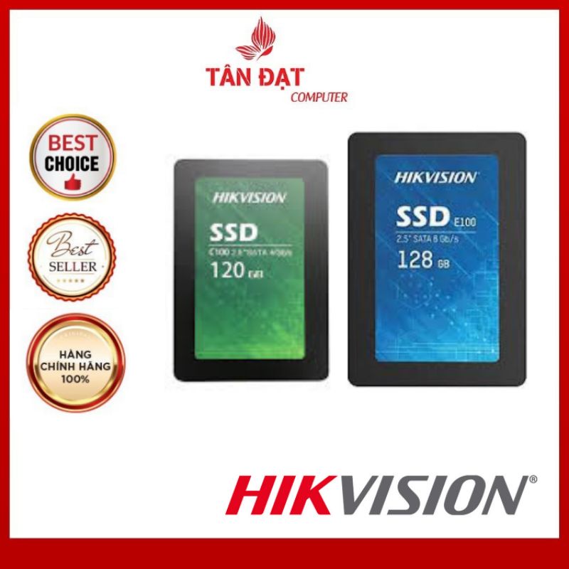 Ổ Cứng SSD Hikvision E100 120GB -128GB SATA III 6Gb/s - Chính Hãng Mới 100% - Bảo Hành  36 Tháng