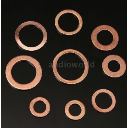 Vòng Đệm Bằng đồng kẽm thau long đền kín dầu nhớt ron gioăng lót bulong đai ốc tán kim loại 8mm 10mm 13mm 17mm 19mm 22mm