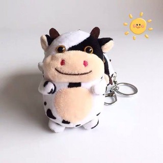 MÓC KHÓA GẤU BÔNG CON BÒ SỮA- HÀNG LOẠI 1