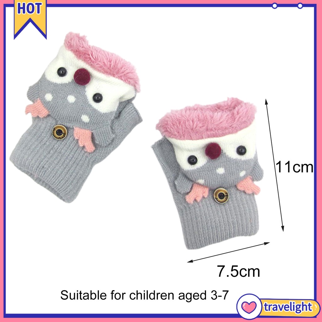 Găng Tay Bông Mềm Mại Hình Tuần Lộc Giáng Sinh Cho Bé Gái