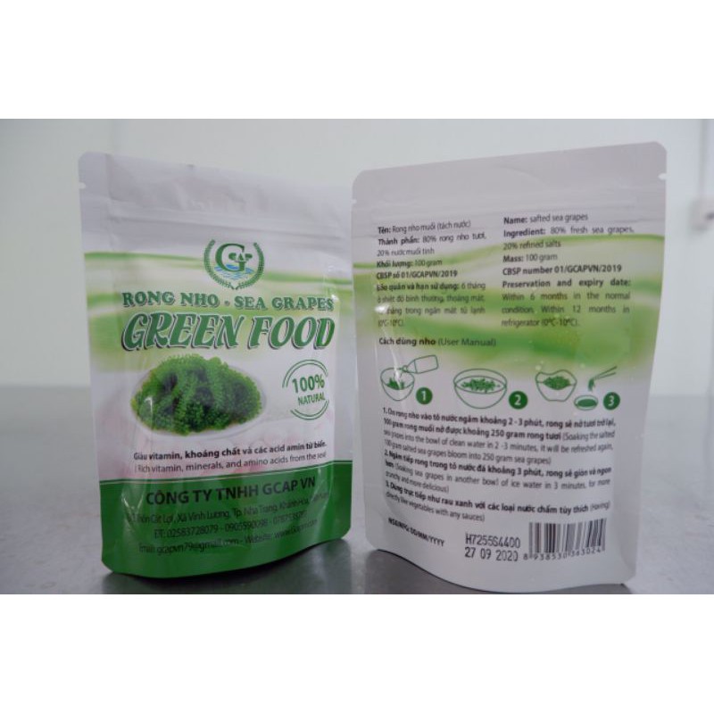 Rong Nho Tách Nước Green Food