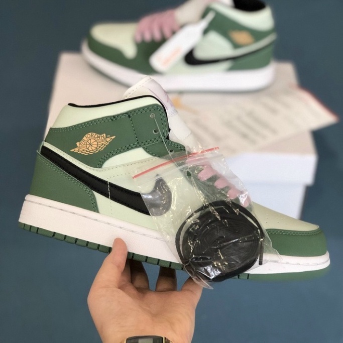 GIÀY THỂ THAO JD CỔ CAO NAM NỮ MÀU XANH VẠCH ĐEN DÂY HỒNG PHỐI MÀU CỰC SẮC NÉT | BigBuy360 - bigbuy360.vn