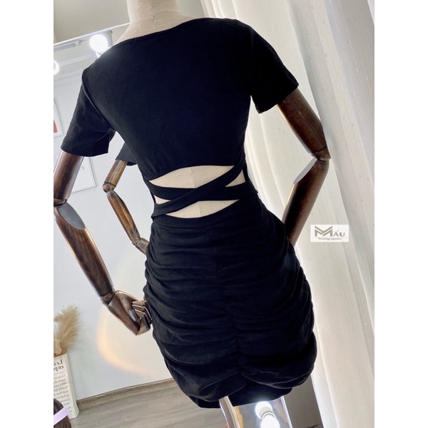 Váy body đan lưng