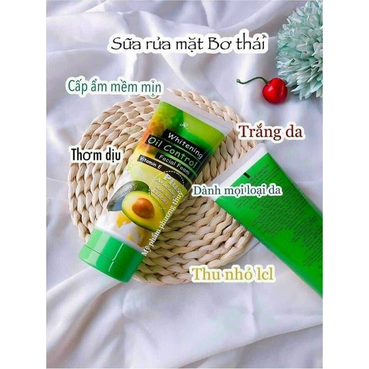 Sữa Rửa Mặt Bơ Aron Thái Lan 210g dưỡng ẩm và làm trắng da