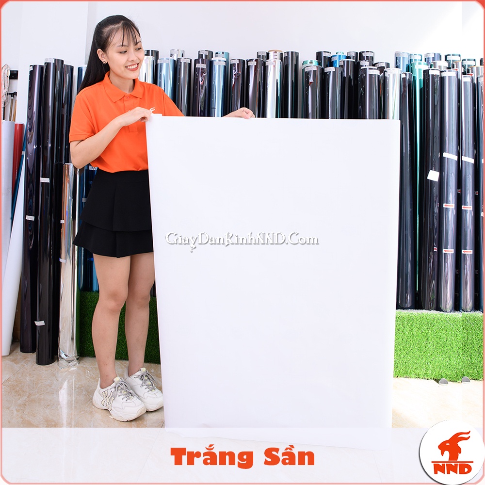 Decal Màu Trắng Dán Kính, Dán Xe, Dán Tường, Dán Điện Thoại Khổ 1.2m