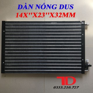 Dàn Nóng DUS 14x23 inch 36x59 cm dày 32mm, Dàn Nóng Điều Hòa Ô Tô