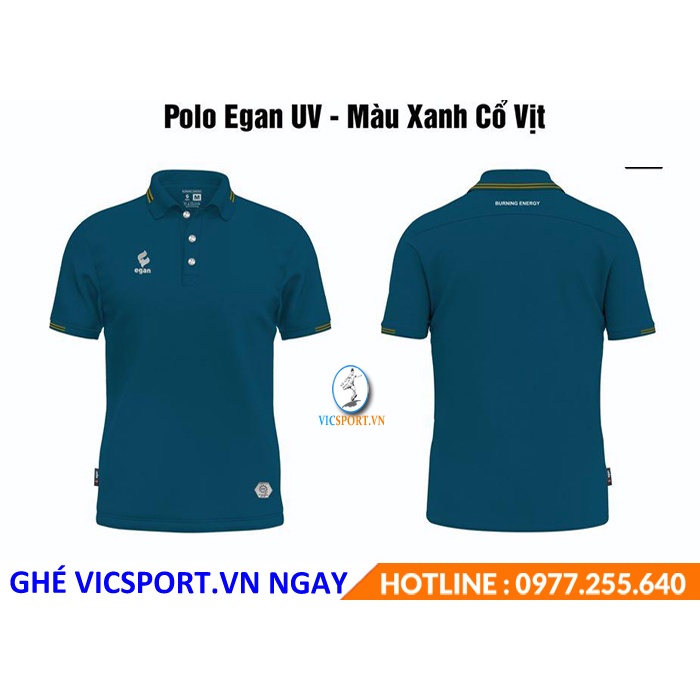 Áo Polo UV Egan 02 Bảo Vệ Làn Da Phù Hợp Tập Luyện Thể Thao Đi Chơi Dạo Phố UV02 - Vicsport