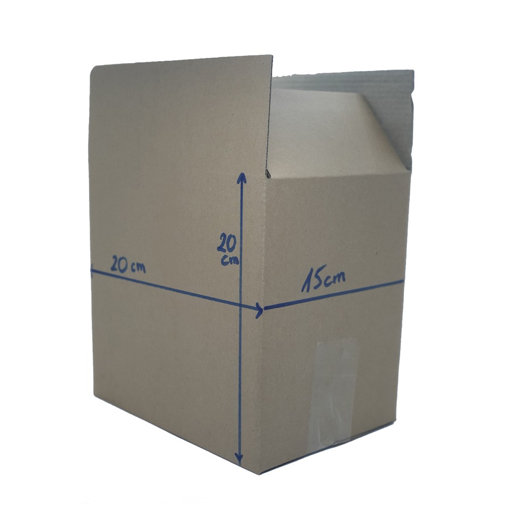 Hộp carton nhỏ gói hàng 20x15x20