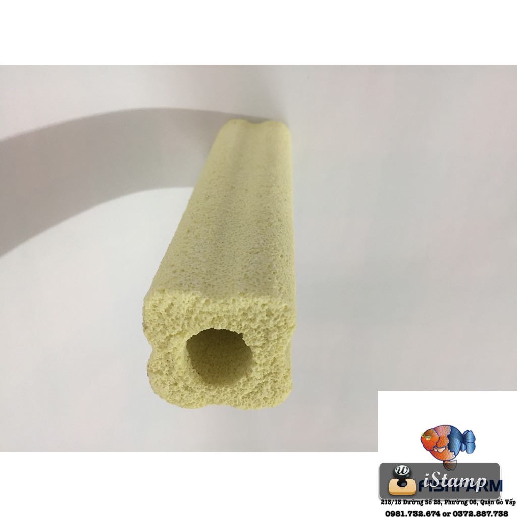 Sứ thanh vàng sứ hoa mai 15cm x 3.8cm loại lớn