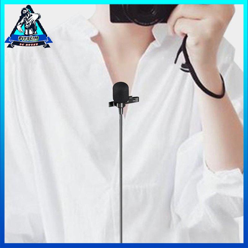 [Fitslim] USB Mini Microphone 1.5m Lavalier Mic Clip-on For Computer Recording Chat