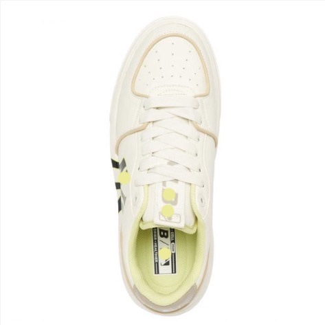 [TẶNG Tất Cao Cấp] Giày Sneaker MLB Chunky Ofwhite x Mcqueen NY trắng kem vàng tăng chiều cao nam nữ cao cấp full box