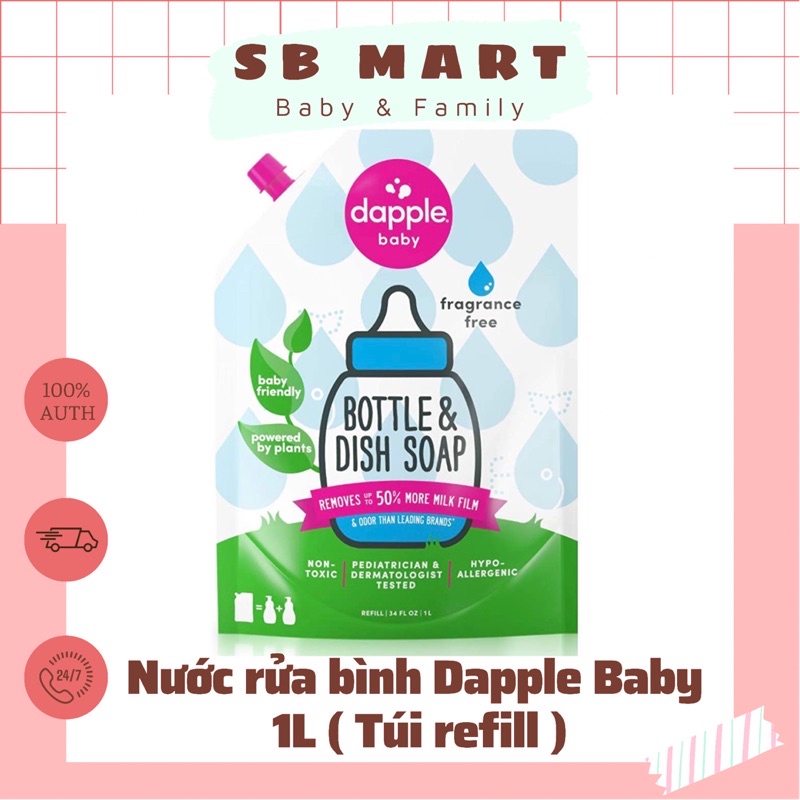 Nước rửa bình DAPPLE BABY 1L