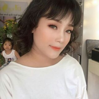 Lens nâu Tây / Combo gồm ( Lens + Nước ngâm + Khay gương + Nhỏ mắt )