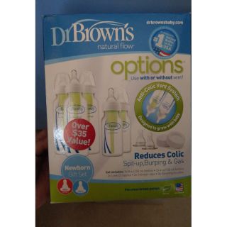 Set bình sữa Dr Brown Option cổ nhỏ