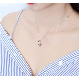 Dây chuyền mèo mặt trăng