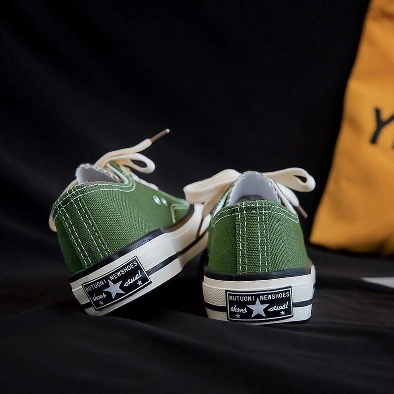 Giày cv cổ thấp đế dày 2.5-3cm, giày cv nam nữ nhiều màu