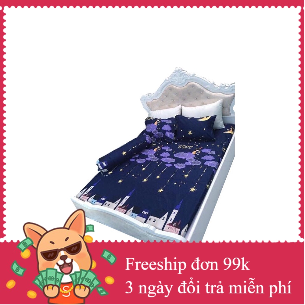 Chăn Ga Gối Poly Cotton Sao Rơi