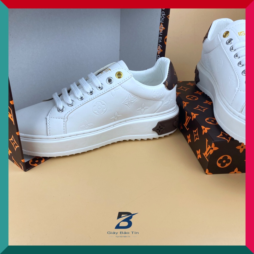 Giày nam sneaker L&amp;V Bảo Tín 3979 Giày thể thao nam tăng chiều cao cho nam đế cao su 2 màu trẻ trung hiện đại dễ phối đồ