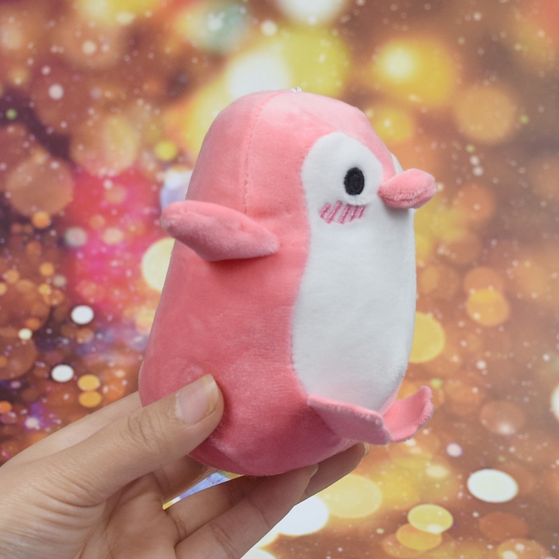 Móc Khóa Hình Chim Cánh Cụt Nhồi Bông Dễ Thương