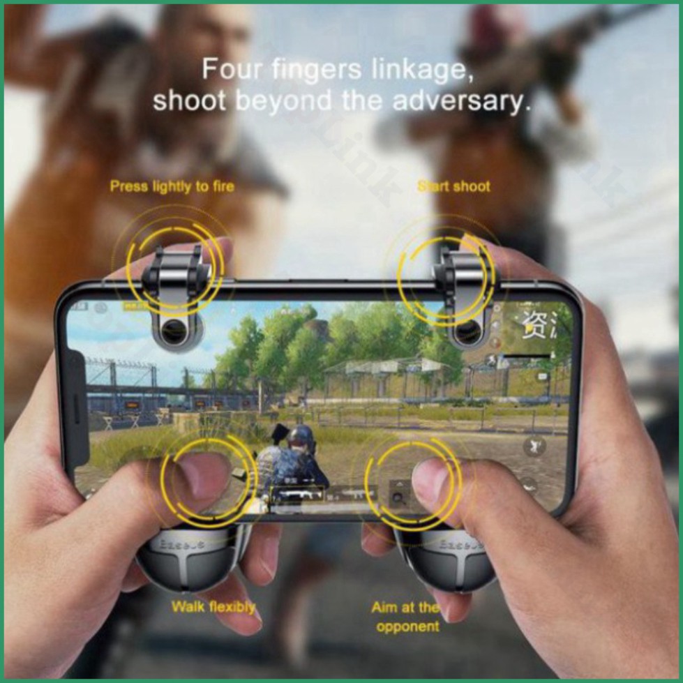 [TopLink] Tay Cầm Game Thương Hiệu Baseus L1R1 Có Nút Chơi Game PUBG Cho Smartphone Iphone , Samsung, Xiaomi..