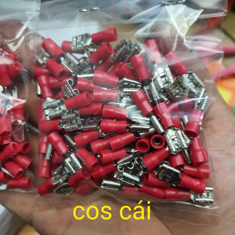 100 cái FDD2-250 đầu cos ghim đực cái