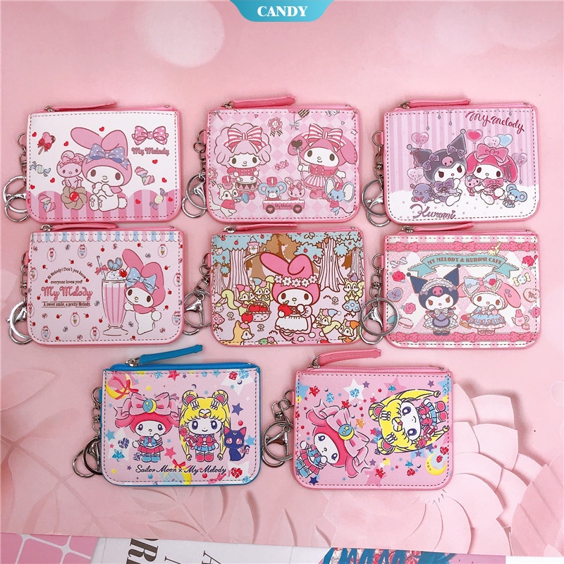 SANRIO DISNEY Ví Đựng Tiền Xu Hình Thỏ Melody Hoạt Hình Dễ Thương Có Móc Khóa