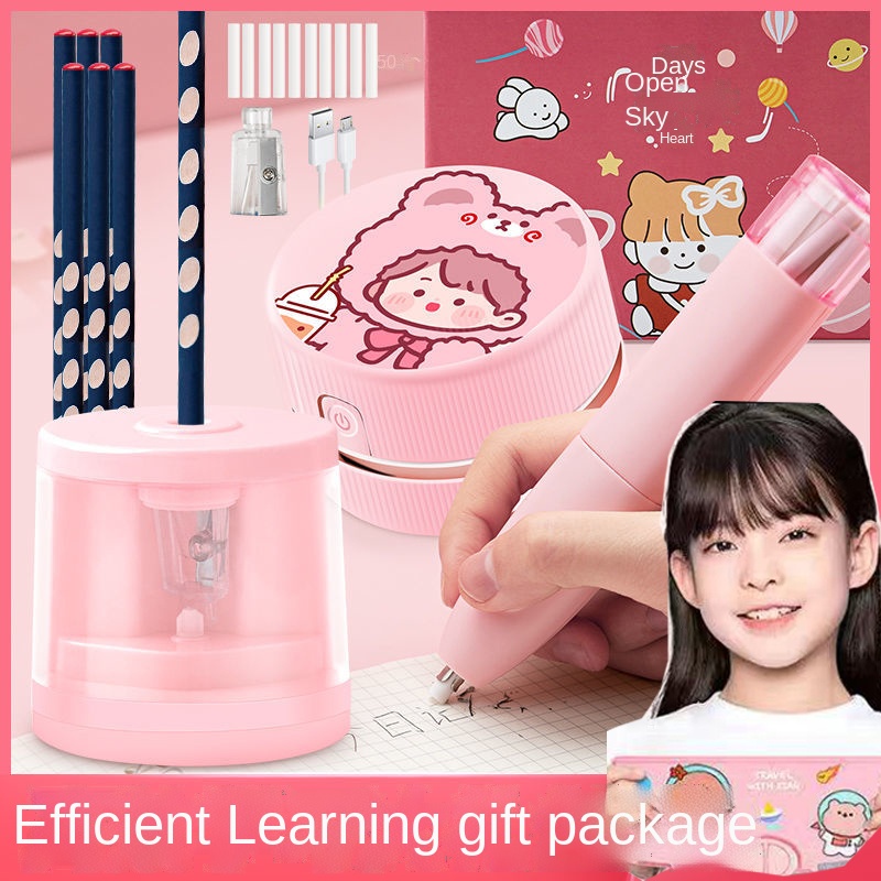 Bộ Máy Hút Bụi Điện Tử Làm Sạch Bút Chì Cho Trường Học