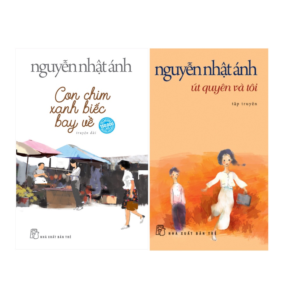 Sách - Nguyễn Nhật Ánh Combo 2 Cuốn: Con Chim Xanh Biếc Bay Về + Út Quyên Và Tôi