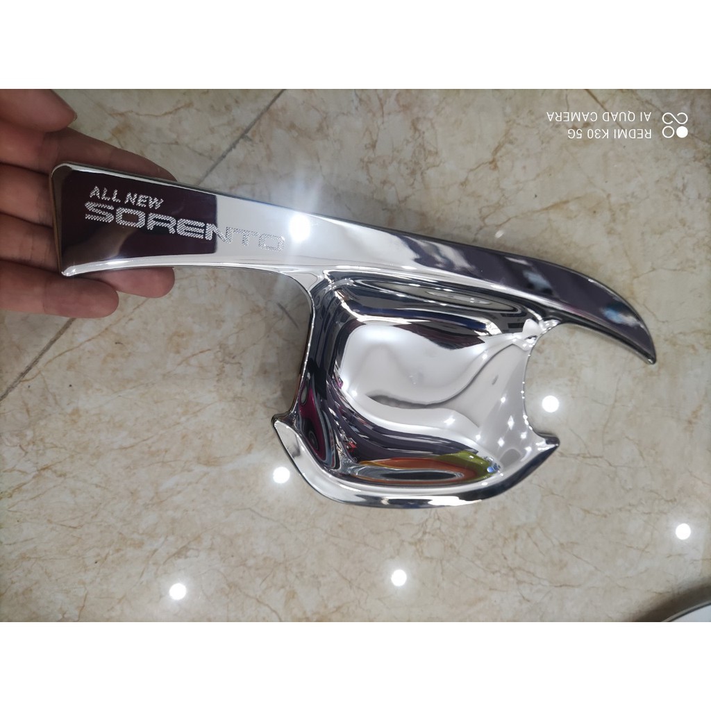Ốp tay nắm, hõm cửa xe Kia Sorento 2021 mạ Crom cao cấp