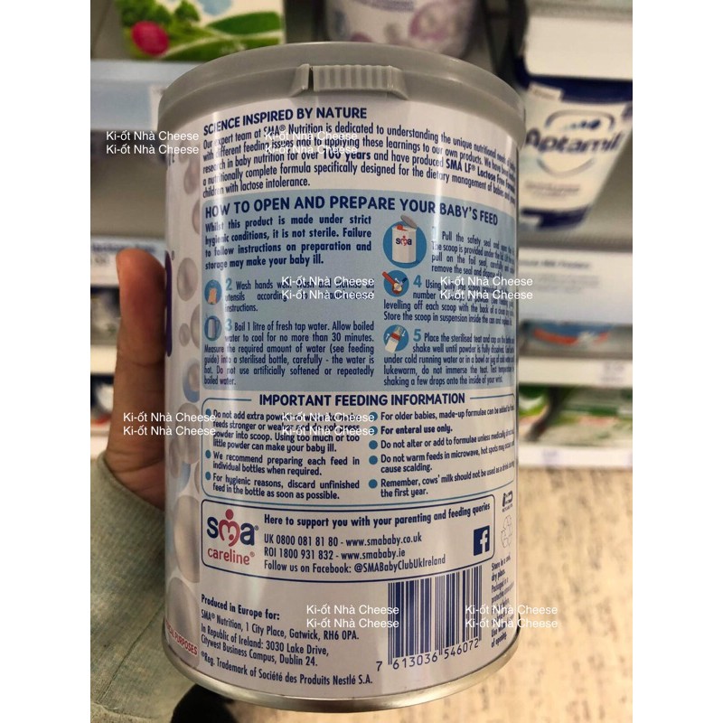 Sữa SMA Lactose free 400g