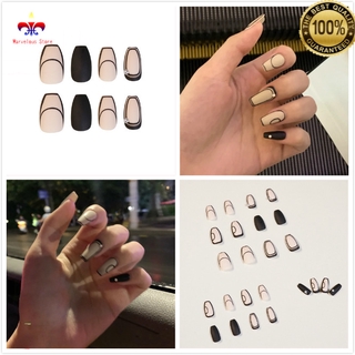 Set 24 Móng Tay Giả Đính Ngọc Trai Xinh Xắn