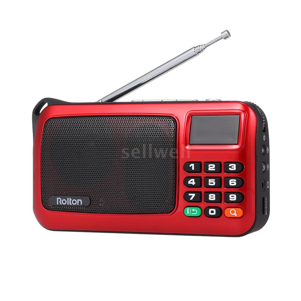 Radio tích hợp loa cắm USB Rolton W405 đa tiện dụng kèm dây sạc