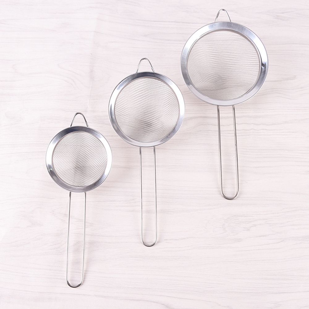 Vợt lưới inox loại 7/8/10/12/14/16/18/20/22cm tiện lợi dùng trong nhà bếp