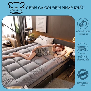 Nệm topper, tấm làm mềm nệm tiện nghi gấp gọn gàng khi không sử dụng size 1m2 1m6 1m8
