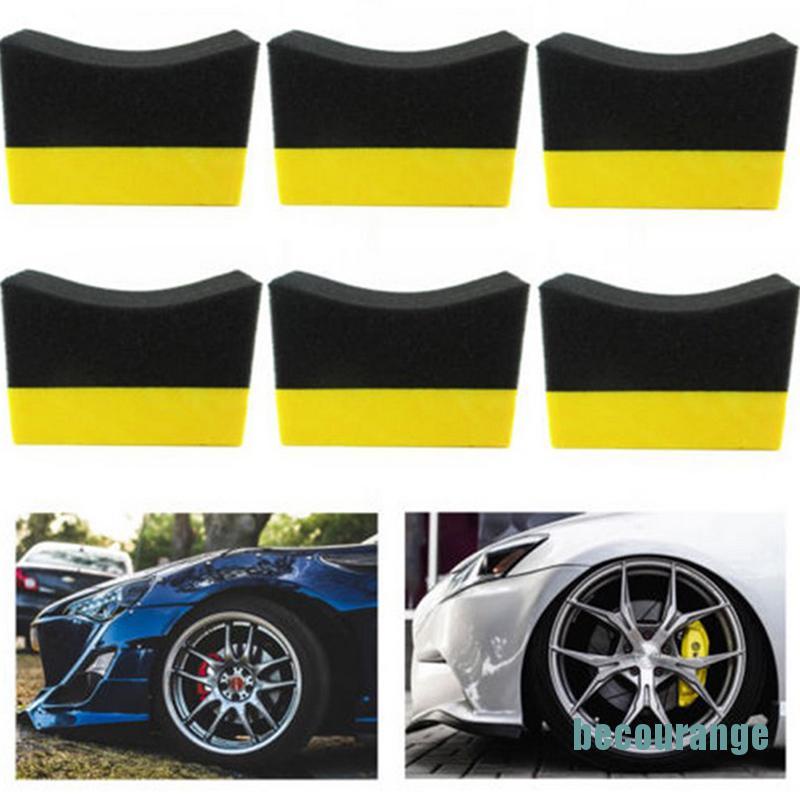 Bộ 6 Miếng Bọt Biển Đánh Bóng Nhiều Màu Sắc