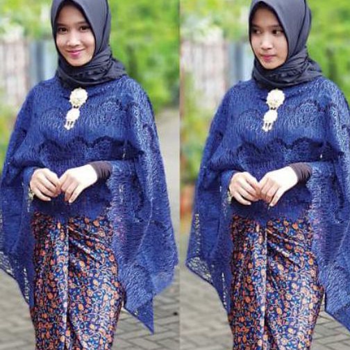 Áo Choàng Ren Hải Quân Az Zahra | BigBuy360 - bigbuy360.vn