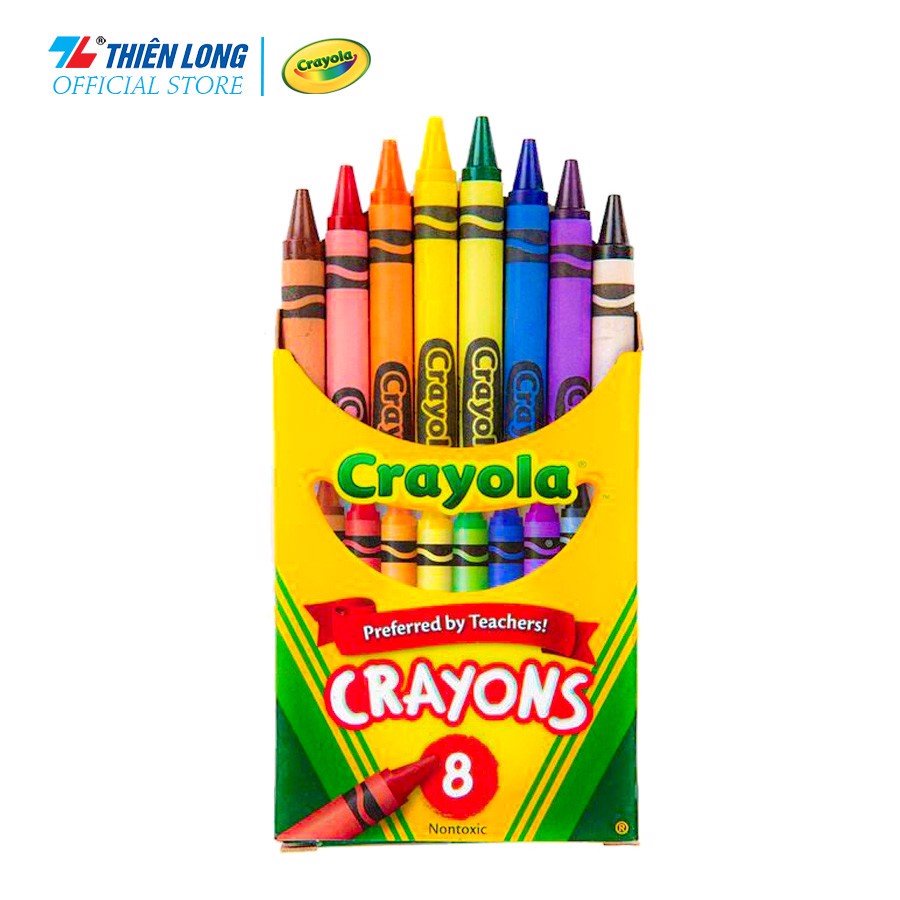 [Mã LIFEBOOK2 giảm 10% đơn 0Đ] (Hàng chính hãng) Bộ 8 bút sáp màu mini Crayola Crayon