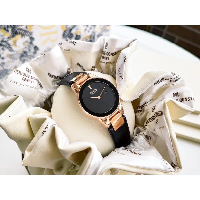 ĐỒNG HỒ NỮ CHÍNH HÃNG CITIZEN GA1058-16E Eco-Drive Axiom tông vàng Hồng (Rose Gold)