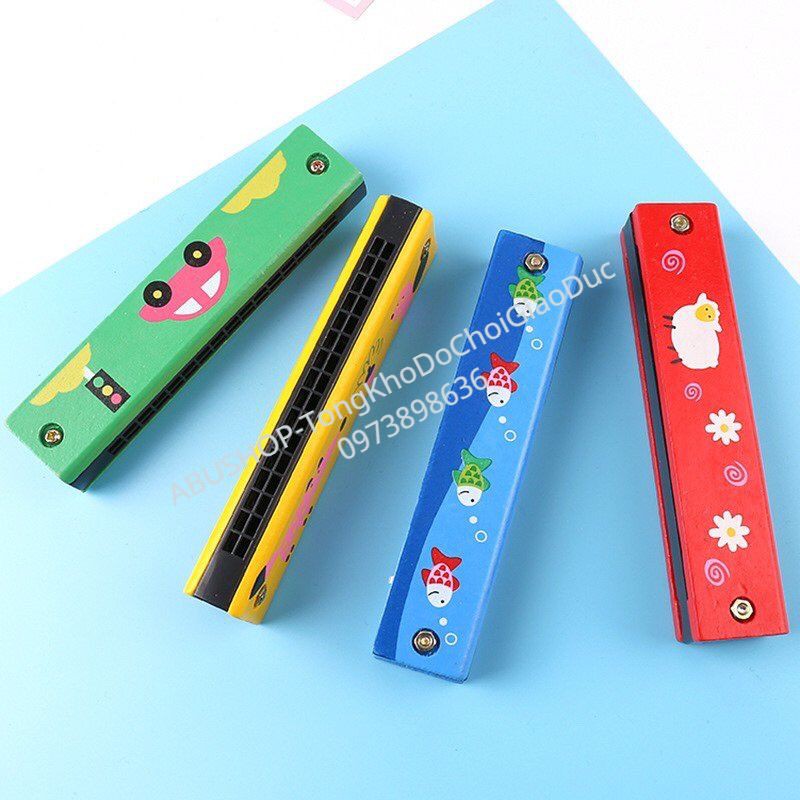 [Mã TOYNOV hoàn 20K xu đơn 50K] Đồ Chơi Âm Nhạc ❤️ Kèn Harmonica Gỗ 32 lỗ Kích Thích Âm Nhạc Và Tâm Hồn Cho Bé