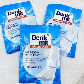 Tẩy trắng quần áo Denkmit 50g dạng bột tẩy sạch các vết bẩn ố vàng giữ quần áo luôn trắng sáng