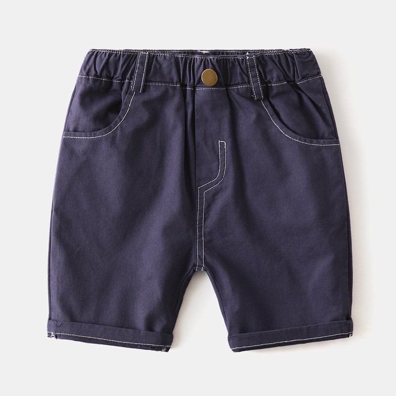 Quần Kaki bé trai WAPYPY quần short cho bé hoạ tiết đơn giản hàng xuất Âu Mỹ