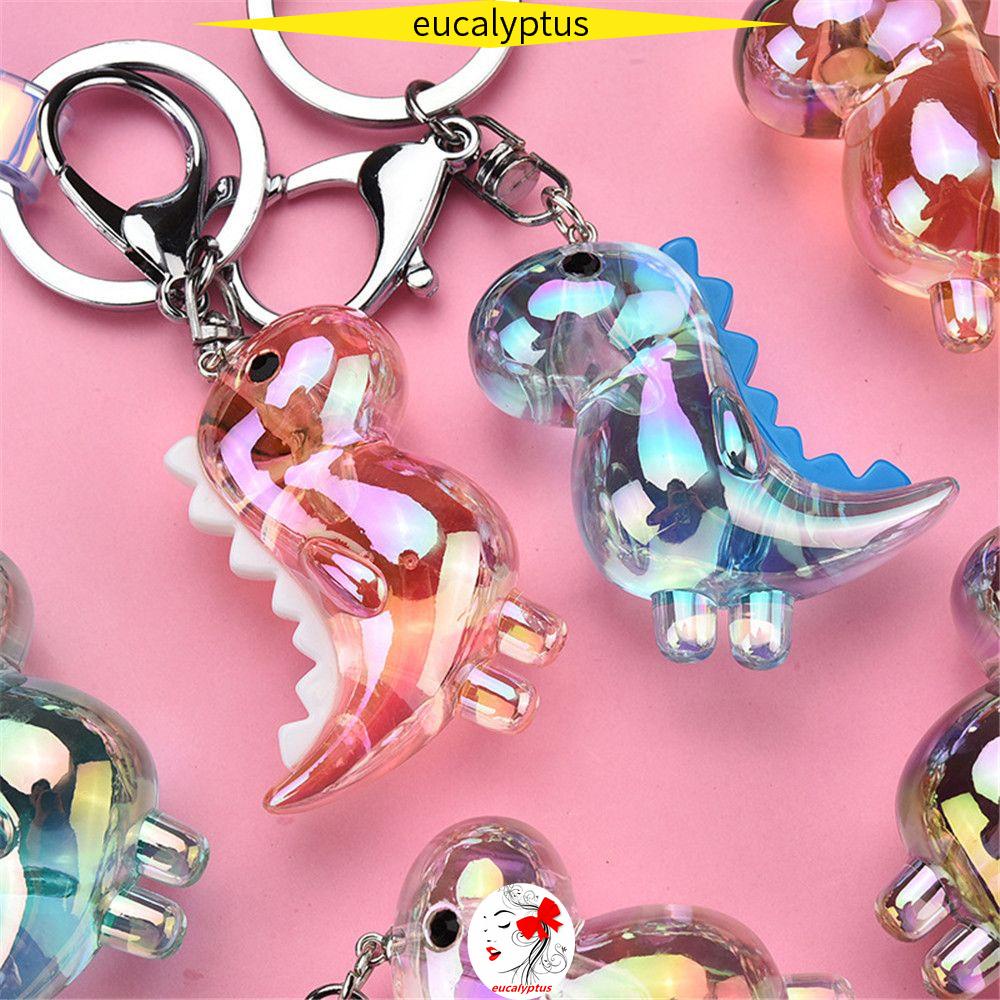 Móc Chìa Khóa Hình Khủng Long Bằng Acrylic Nhiều Màu Sắc Dễ Thương