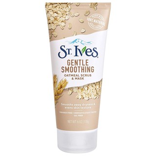 Sữa Rửa Mặt ST.Ives Tẩy Tế Bào Chết Chiết Xuất Yến Mạch Gentle Smoothing Scrub & Mask Oatmeal 170g Chính hãng Mỹ