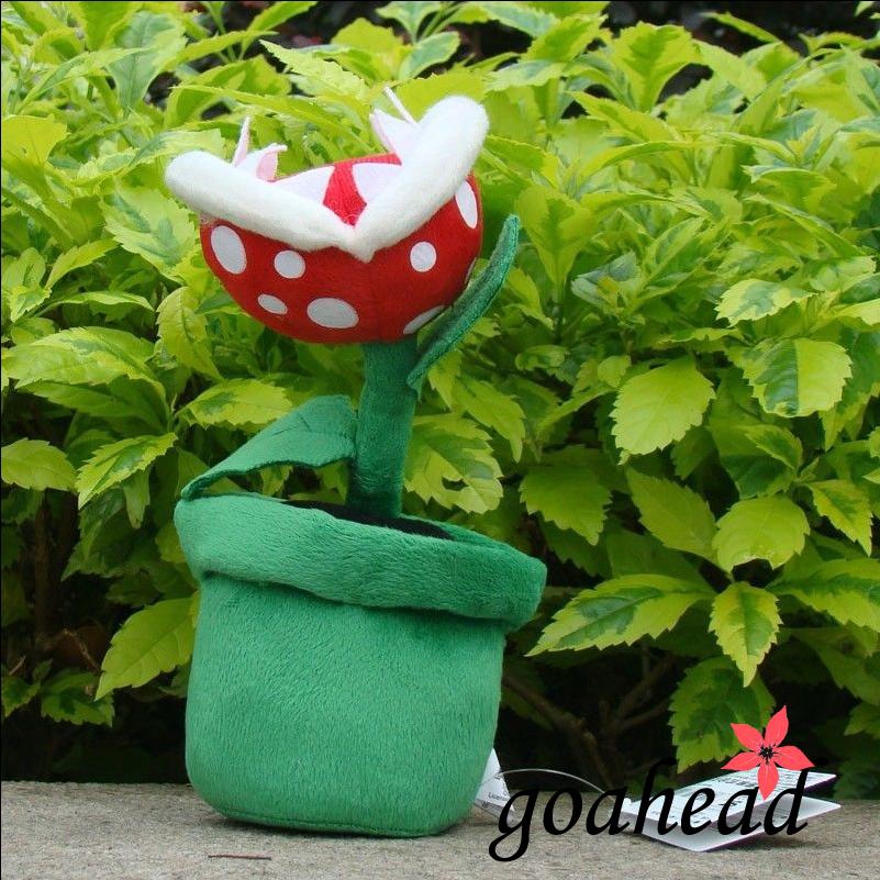 ☞❀❤♕GOAHot Sell Super Mario Bros Piranha Plant 19cm Soft Plush Doll Toy Kids Gifts