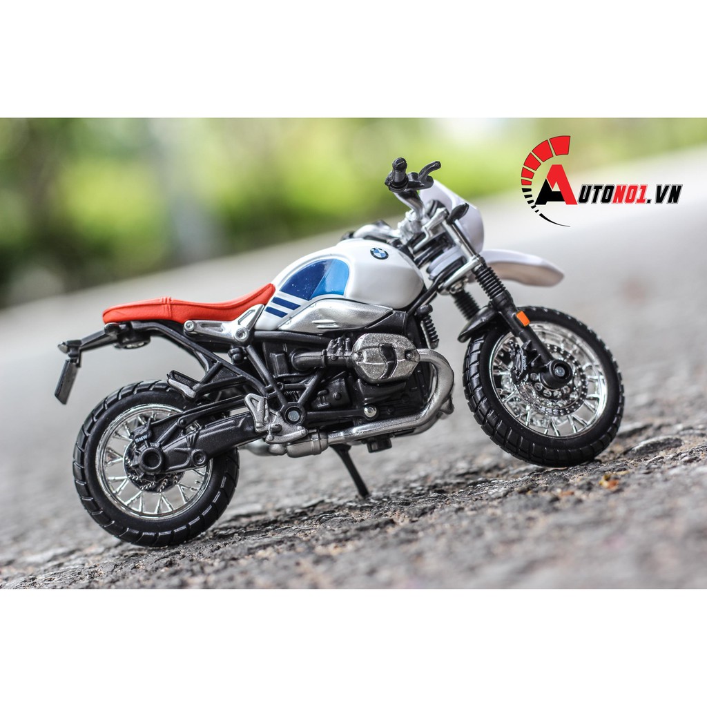 MÔ HÌNH XE BMW R NINE T URBAN GS 1:18 BBURAGO 6681