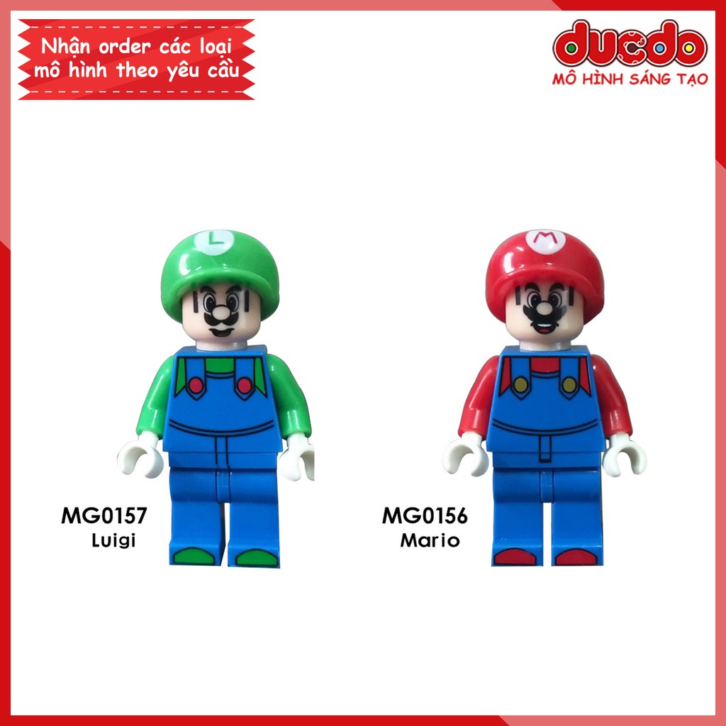 Minifigures nhân vật Mario siêu đẹp - Đồ chơi Lắp ghép Xếp hình Mô hình Mini Iron Man MG0156 MG0157