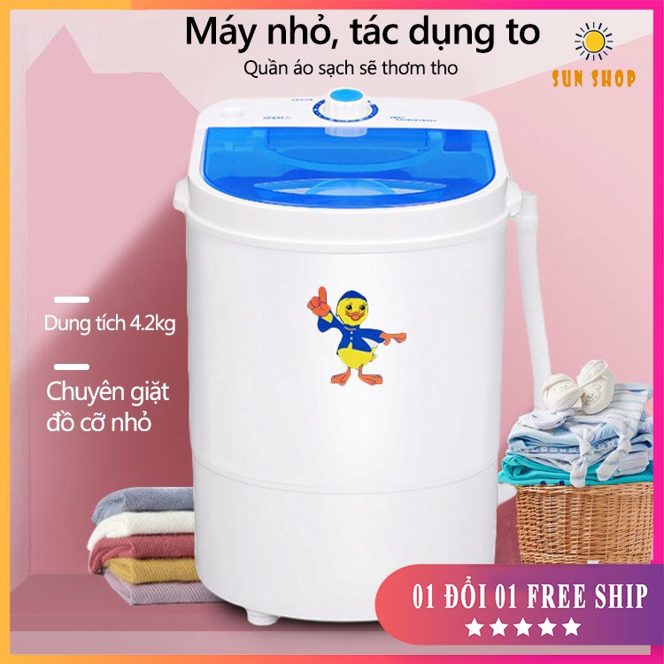 Máy giặt mini cao cấp, nhỏ gọn, vắt khô, quần áo trẻ em (BẢO HÀNH 12 THÁNG)