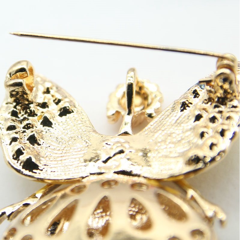 Trâm Cài Áo Hình Thiên Thần Bằng Hợp Kim Tráng Men Đính Đá 4 Màu Dễ Thương